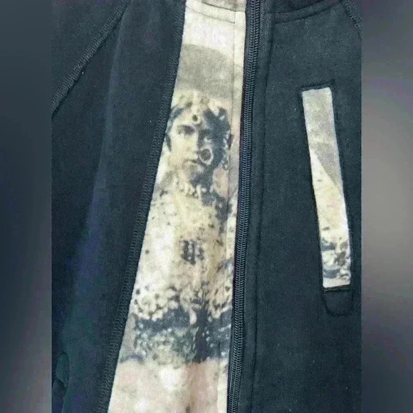 Vintage Lululemon Womens Black Abstract India Scuba Hoodie Summer Casual 10 - Picture 3 of 15